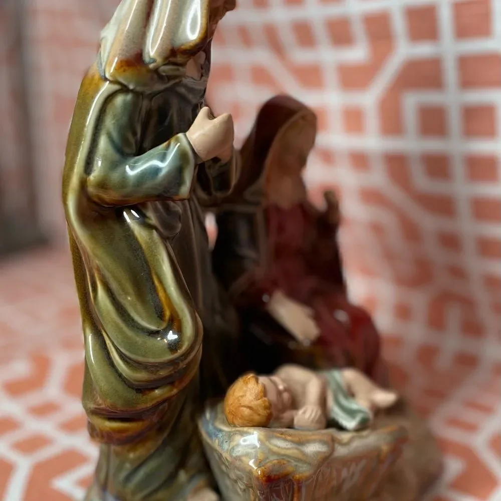 ☃️❄️☃️ Nativity Scene Holy Family Joseph, Mary & Baby Jesus EPC